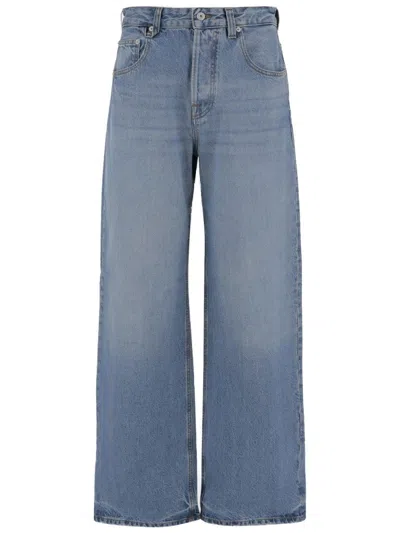 Jacquemus Wide-leg Cotton Denim Jeans In Blue
