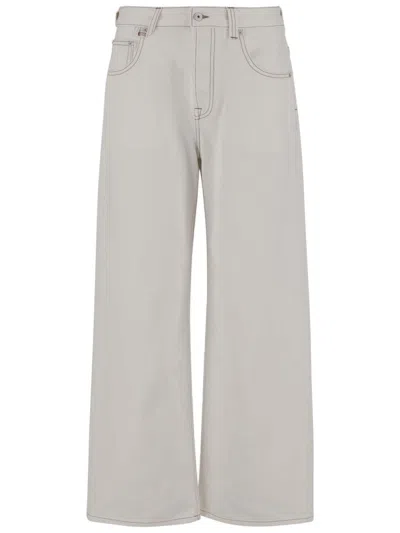 Jacquemus Wide-leg Cotton Denim Jeans In White