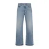 Jacquemus Denim Trousers Featuring Belt Loops In Blue