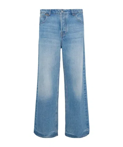 Jacquemus Wide-leg Jeans In Blue/tabac