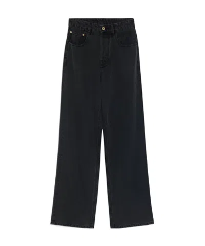 Jacquemus Wide-leg Jeans In Black