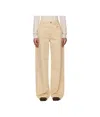 Jacquemus Le De Nimes High-rise Bootcut Jeans In Nude