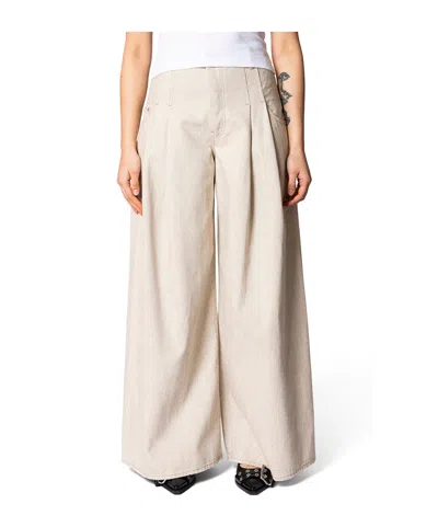 Jacquemus Souro Wide-leg Jeans In Neutral
