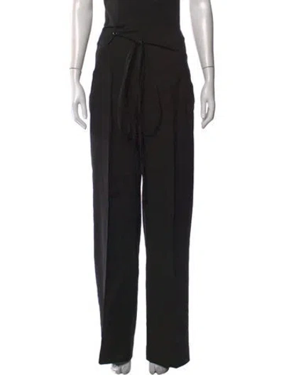 Pre-owned Jacquemus Wide Leg Pants In Black