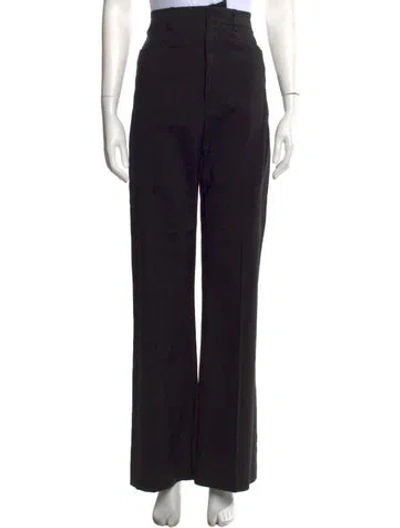 Pre-owned Jacquemus Wide Leg Pants In Black