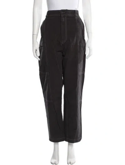 Pre-owned Jacquemus Wide Leg Pants In Brown