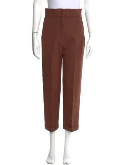 Pre-owned Jacquemus Wide Leg Pants In Brown