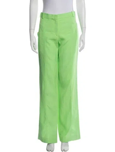 Pre-owned Jacquemus Wide Leg Pants In Green