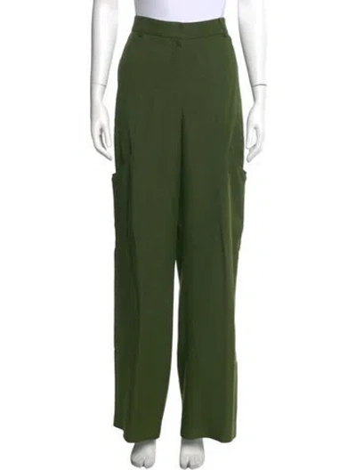 Pre-owned Jacquemus Wide Leg Pants In Green