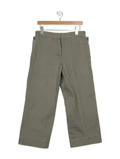 Pre-owned Jacquemus Wide Leg Pants In Green/grey