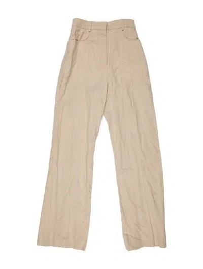 Pre-owned Jacquemus Wide Leg Pants In Neutral