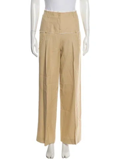 Pre-owned Jacquemus Wide Leg Pants In Neutral