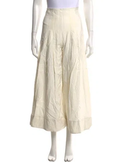 Pre-owned Jacquemus Wide Leg Pants In Neutrals
