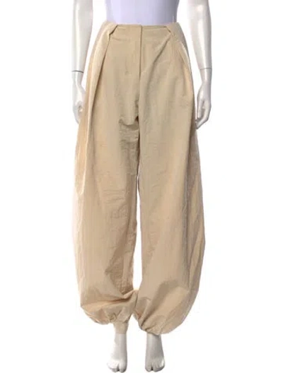 Pre-owned Jacquemus Wide Leg Pants In Neutrals