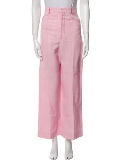 Pre-owned Jacquemus Wide Leg Pants In Pink