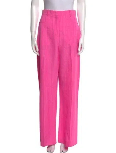 Pre-owned Jacquemus Wide Leg Pants In Pink