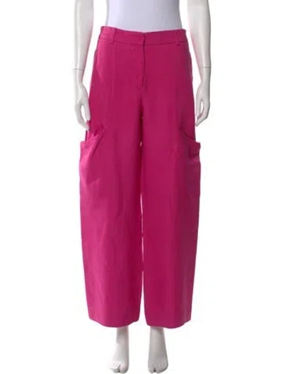 Pre-owned Jacquemus Wide Leg Pants In Pink