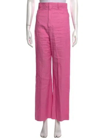 Pre-owned Jacquemus Wide Leg Pants In Pink