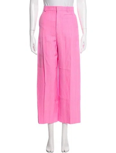 Pre-owned Jacquemus Wide Leg Pants In Pink