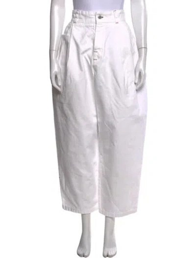 Pre-owned Jacquemus Wide Leg Pants In White