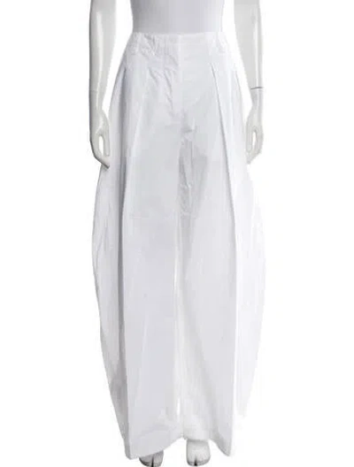 Pre-owned Jacquemus Wide Leg Pants In White