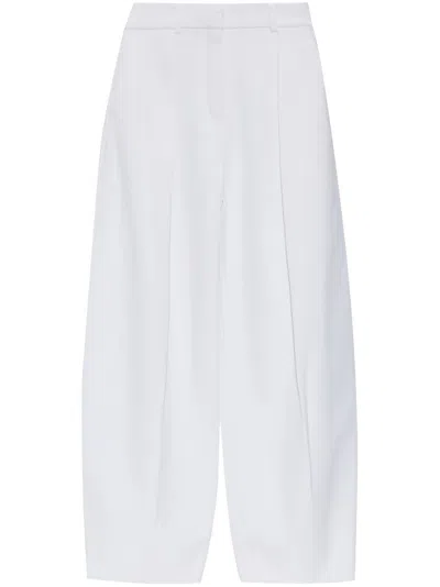 Jacquemus Wide-leg Trousers In White