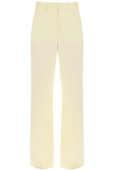 Jacquemus Wide-leg Trousers In Yellow