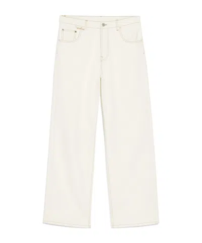 Jacquemus Wide-legged Jeans In White