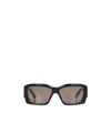 Jacquemus Wide Rectangular Sunglasses In Gray