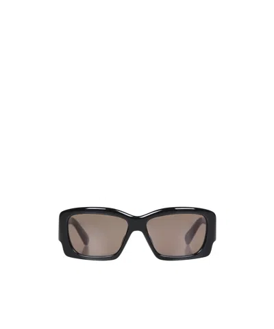 Jacquemus Wide Rectangular Sunglasses In Gray