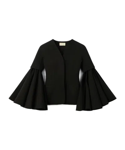 Jacquemus Wide Sleeve Jacket In Black