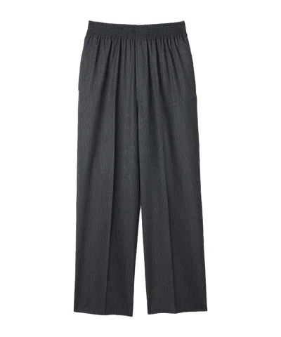 Jacquemus Wide-leg Casual Trousers In Gray