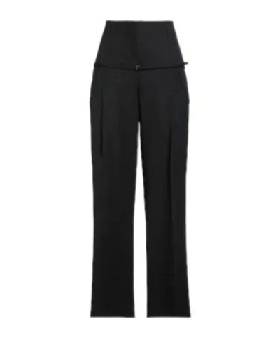 Jacquemus Wide-leg Trousers In Black