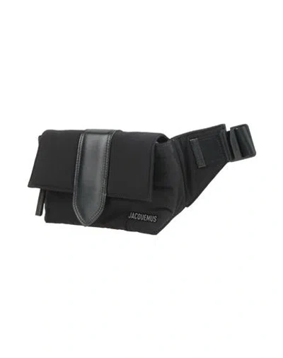 Jacquemus Woman Belt Bag Black Size - Polyamide, Leather