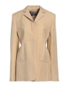 Jacquemus Woman Blazer Beige Size 8 Viscose, Acetate, Cotton, Elastane In Beige