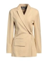 Jacquemus Woman Blazer Sand Size 2 Viscose In Beige