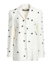 Jacquemus Waist Belted Polka Dot Jacket In White