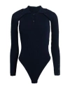 Jacquemus Solid Colour Bodysuits In Blue