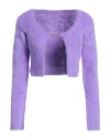 Jacquemus La Maille Neve Manches Longues Cardigan In Purple