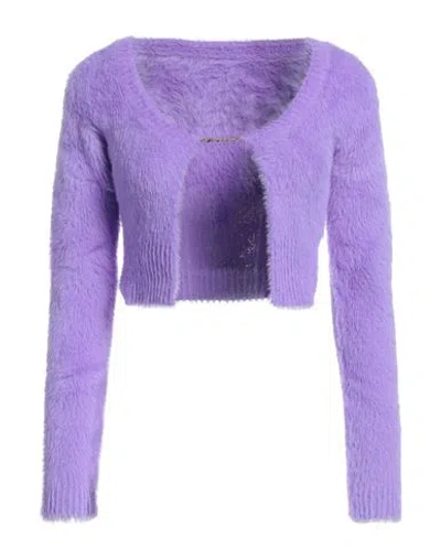 Jacquemus Woman Cardigan Mauve Size 2 Polyamide, Elastane In Purple