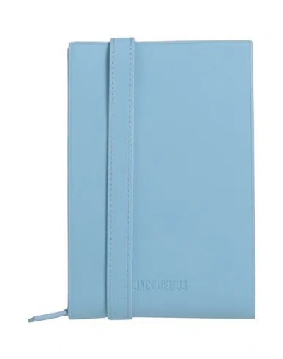 Jacquemus Woman Cross-body Bag Sky Blue Size - Soft Leather