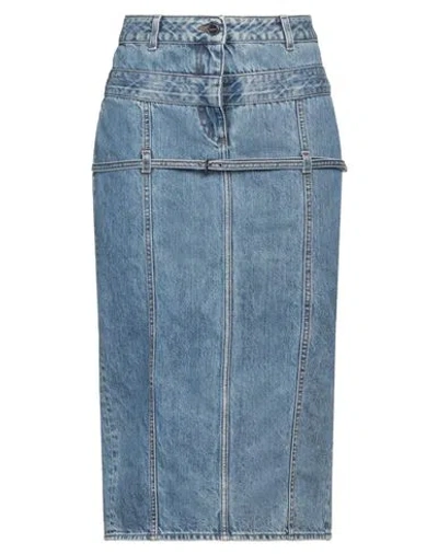 Jacquemus Woman Denim Skirt Blue Size 27 Re-used Cotton