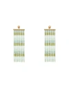 JACQUEMUS JACQUEMUS WOMAN EARRINGS GREEN SIZE - METAL