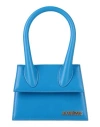 Jacquemus Woman Handbag Azure Size - Leather In Blue