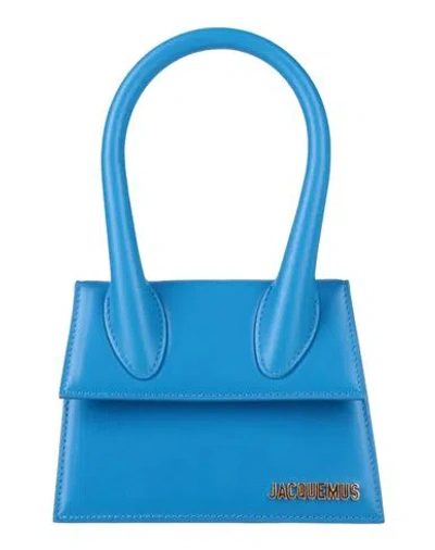 Jacquemus Woman Handbag Azure Size - Leather In Blue