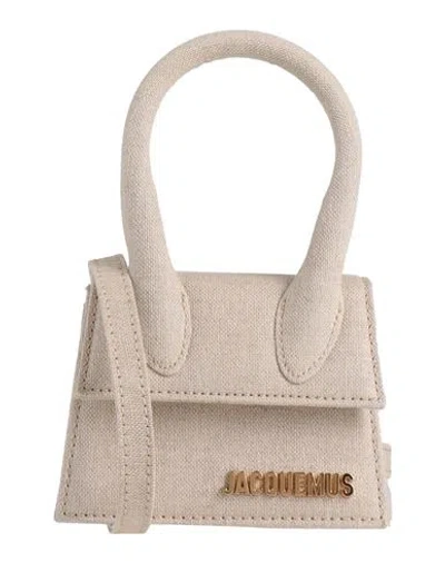 Jacquemus Woman Handbag Beige Size - Linen, Cotton, Acrylic