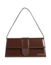 Jacquemus Womens Midnight Brown Le Bambino Long Leather Shoulder Bag In Brown