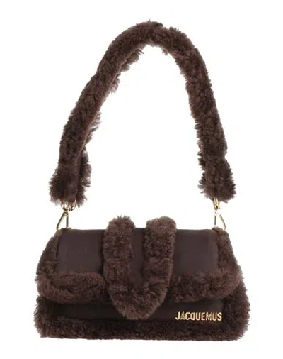 Jacquemus Woman Handbag Dark Brown Size - Leather