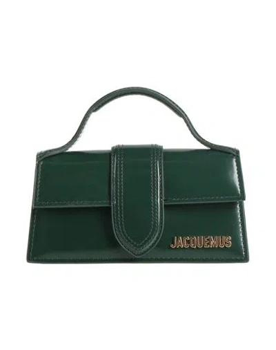 Jacquemus Woman Handbag Dark Green Size - Calfskin