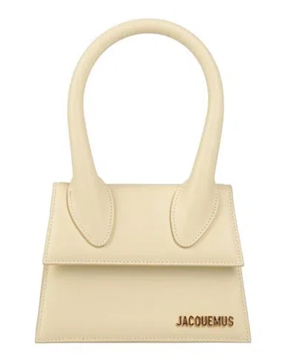 Jacquemus Woman Handbag Ivory Size - Bovine Leather In White